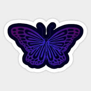 Indigo Butterfly Sticker